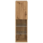 ZNTS TV Cabinet with LED Lights Artisian Oak 30.5x30x102 cm 857678