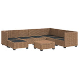 8 pcs Rattan Lounge Set with Cushions GENDT Natural Rattan 3429862