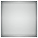 Garden Planter 2 pcs Silver 60 x 60 x 20 cm Galvanised Steel 8005005
