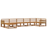 Outdoor Sofa Set 7 pcs Natural Solid Acacia Wood 3382747