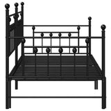 Daybed Frame Black 90 x 200 cm Steel 42002666