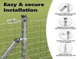 Ground Spike Fence Post 7 pcs Silver Powder-Coated Steel 42004278