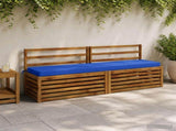 2-Piece Bench Cushions SOEST 2 pcs 100% Polyester Royal Blue 950099