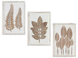 Art Decor 3 pcs Brown and White 40 x 40 x 1.5 cm 42046760