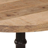 Bistro Table 60x76 cm Rough Mango Wood 321087