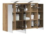 Bathroom Mirror Cabinet Artisian Oak 63.5 x 16 x 62.5 cm 889166