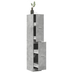 Apothecary Cabinet Concrete Grey 30x41x174.5 cm Engineered Wood 3309630