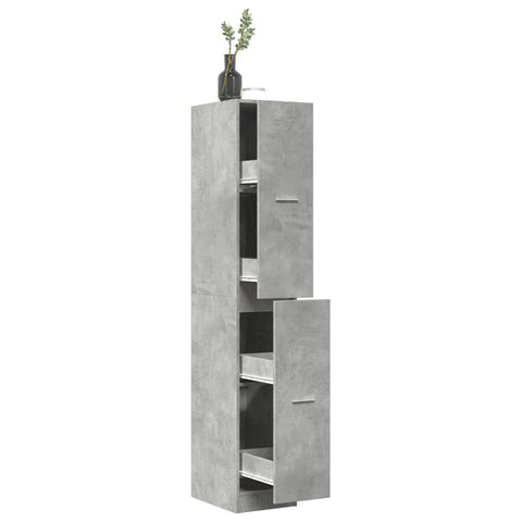 Apothecary Cabinet Concrete Grey 30x41x174.5 cm Engineered Wood 3309630