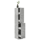 Apothecary Cabinet Concrete Grey 30x41x174,5 cm Engineered Wood 3309630