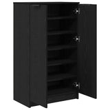 Shoe Cabinet Black Oak 59 x 35 x 100 cm Engineered Wood 862102