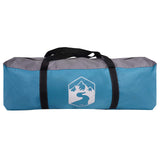 Cabin Tent with Roof Blue 6-Person Polyester and Steel 42028584
