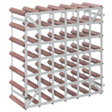 Wine Rack for 42 Bottles Brown Solid Wood Pine 340893