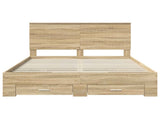 Bed Frame with Drawer Sonoma Oak 150 x 200 cm Engineered Wood 3411291