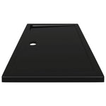 ZNTS Rectangular ABS Shower Base Tray Black 70x120 cm 148914