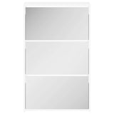 Shoe Cabinet 3-Layer Mirror White 63x17x102.5 cm 243048