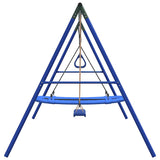 Outdoor Swing Set with Swing, Trapeze, Nest Swing 3283616