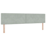 Headboard with Headboard Light Grey 200 cm Faux Leather 42007105