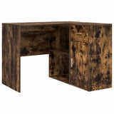 Corner Desk with Drawer Smoked Oak 102 x 88 x 75 cm 3337277