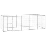 Outdoor Dog Kennel Galvanised Steel 12.1 m 3082309