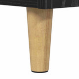 Bedside Cabinet Black Oak 60 x 44.5 x 45 cm Engineered Wood 881170