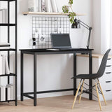 Table Black Oak 80 x 50 x 76.5 cm Engineered Wood and Steel 873762