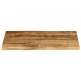 Table Top 80x60x2.5 cm Live Edge Solid Wood Rough Mango 370356