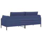 3-Seater Sofa Police Blue 222 x 81 x 89 cm Velvet 42048654