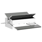 Chicken Treadle Feeder Silver 75 x 53 x 20.5 cm 874677