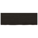 Bathroom Countertop Dark Brown 120x40x cm Treated Solid Wood 3156236