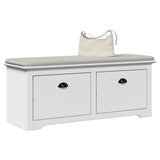 Hallway Bench BODO White 114x40x45 cm 4016869