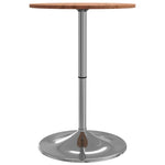 ZNTS Bar Table Ø50x89.5 cm Solid Wood Beech 3270615