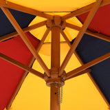 Picnic Table for 4 Kids with Umbrella Solid Wood Fir 3281613