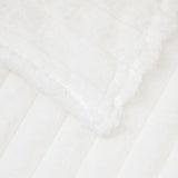 Throw Blankets 6 pcs White 150 x 130 cm Fleece 42016889