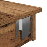 Wall Bar Table Old Wood 102x45x103.5 cm Engineered Wood 856860