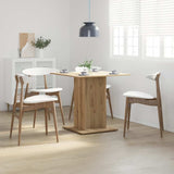 Dining Table Artisan Oak 80x80x75 cm Engineered Wood 855811