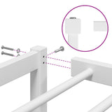 Metal Bed Frame without Mattress White 80x200cm 373664