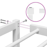 ZNTS Metal Bed Frame without Mattress White 120x190cm 373670