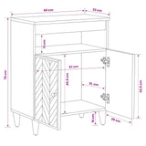 Storage Cabinets Brown 60 x 33.5 x 75 cm Solid Mango Wood 4018941