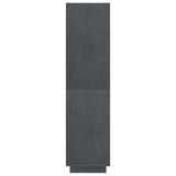 Book Cabinet/Room Divider Grey 80x35x135 cm Solid Wood Pine 810891