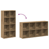 Book Cabinet Artisan Oak 66x30x130 cm Engineered Wood 855779