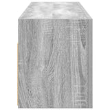 Bathroom Wall Cabinet Grey Sonoma 100x25x30 cm Engineered Wood 860099