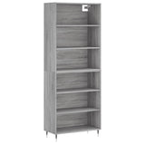Highboard Grey Sonoma 69.5x32.5x180 cm Engineered Wood 3189555