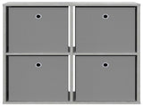 Sideboard with Drawer Concrete Grey 68.5 x 32 x 67 cm 8000543