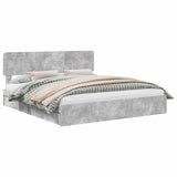 Storage Bed Concrete Grey 180 x 200 cm Engineered Wood 3412251