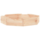 Sandbox with Seats Octagon Solid Wood Pine 825009