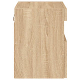 TV Wall Cabinets with LED Lights 2 pcs Sonoma Oak 40x30x40 cm 837174