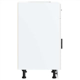 Kitchen Base Cabinet Porto High Gloss White Engineered Wood 853949