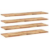 Floating Shelves 4 pcs 160x40x2 cm Oil Finished Solid Wood Acacia 3279574