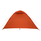 Camping Tent Dome 4-Person Orange Waterproof 94351