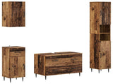 4 Piece Bathroom Cabinet Set HAARLEM Old Wood Engineered Wood 3417943